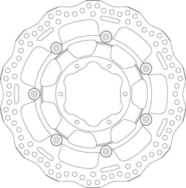 Brake Disc for Honda VTR1000SP-1, SP-2 (2000-2007) - SBS 6271