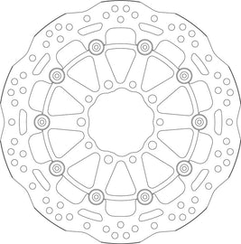Brake Disc for Kawasaki ZZR1400 ABS (2006-2022) - SBS 6250A
