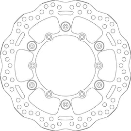 Brake Disc for Yamaha YZ450F (2016-2022) - SBS 6248