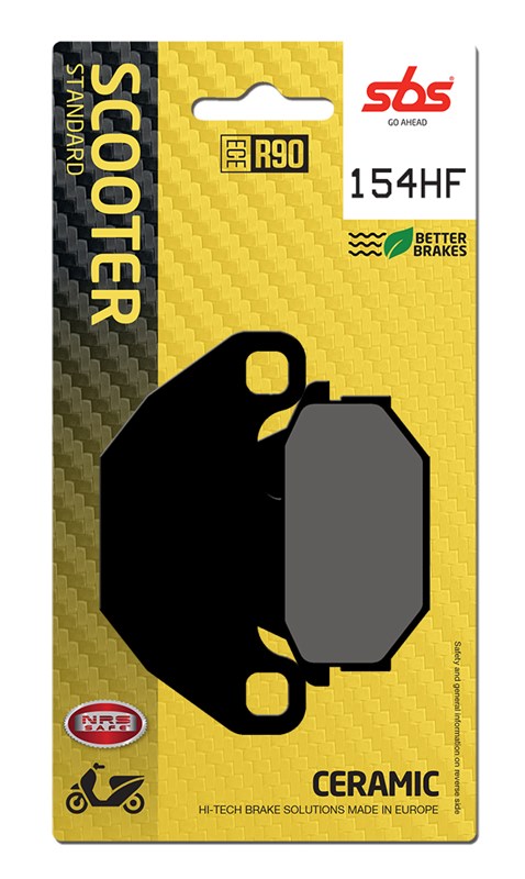 Brake Pads for Kymco 50 Agility (4T) R16 (1999–2016) - SBS 154HF