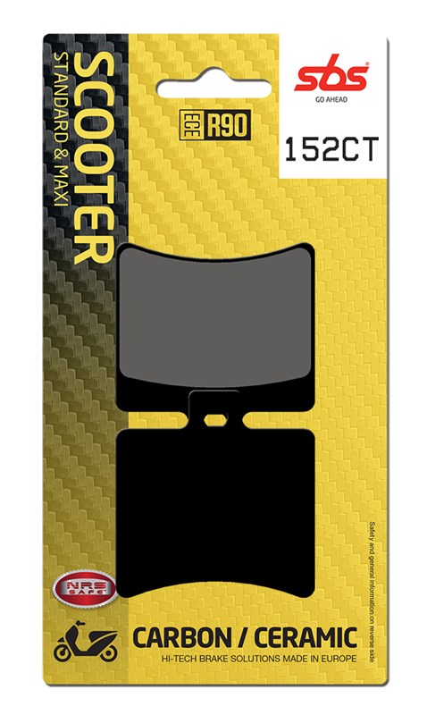 Brake Pads for Malaguti 125 Scarabeo, Scarabeo GT (1999–2014) - SBS 152CT
