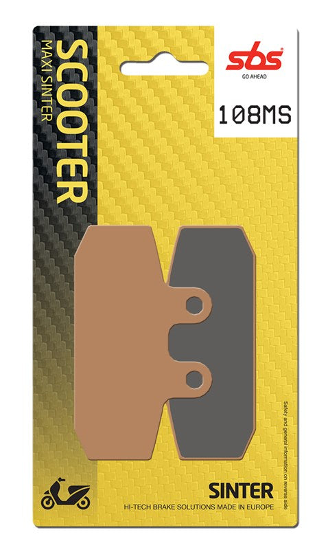 Brake Pads for Malaguti GT 500 Spidermax (1999–2012) - SBS 108MS