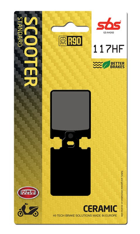 Brake Pads for Piaggio Vespa 50 Formula (1992–2000) - SBS 117HF