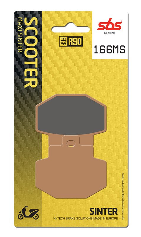 Brake Pads for Piaggio Vespa GTV 300 i.e. (2001–2020) - SBS 166MS