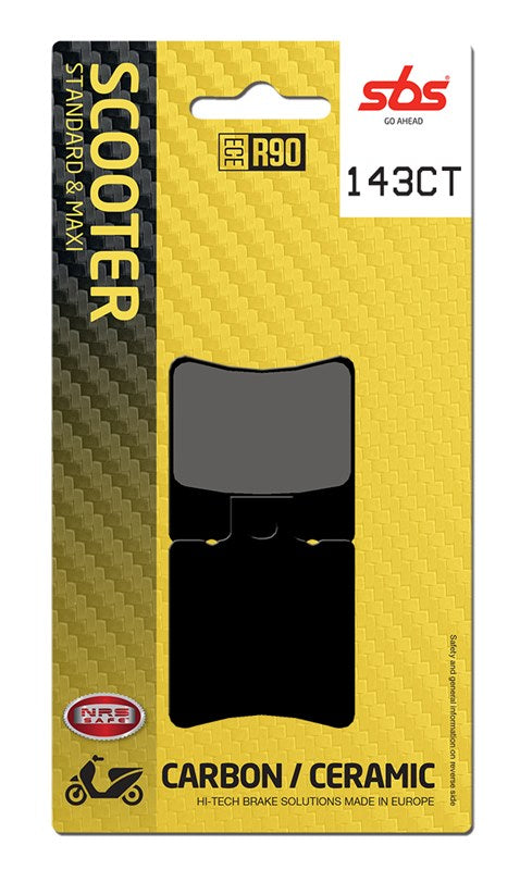 Brake Pads for Piaggio Vespa SKR 125 (1994–2011) - SBS 143CT
