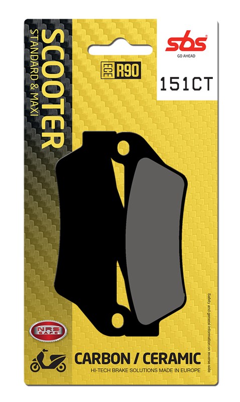 Brake Pads for Yamaha YP 125 Skyliner (1999–2023) - SBS 151CT