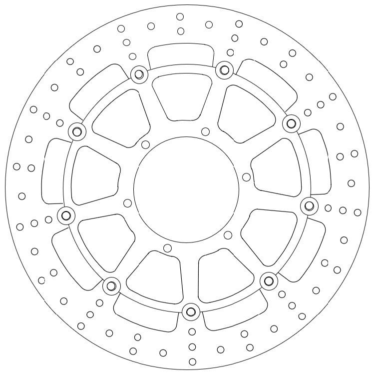 Ferodo Motorcycle Brake Disc Full floating FMD0130RX