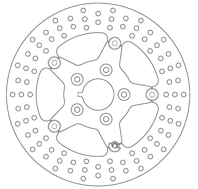 Ferodo Motorcycle Brake Disc Full floating FMD0267RF