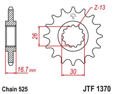 Load image into Gallery viewer, JT Steel Front Sprocket JTF1370