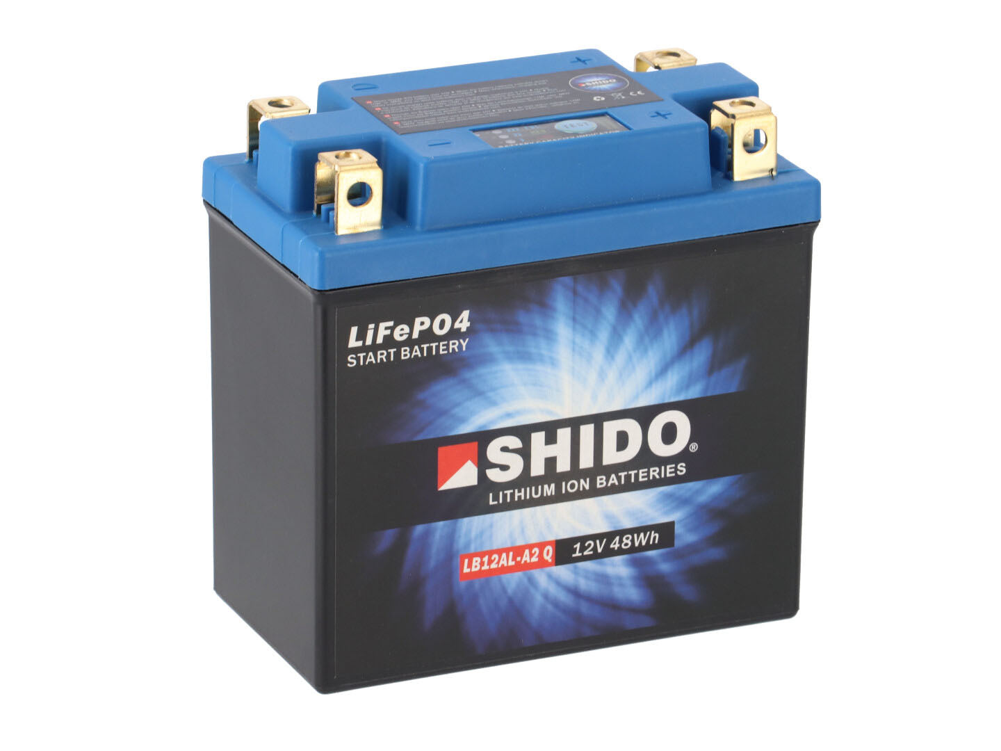 Shido Motorcycle Battery LB12AL-A2 Q LION -S-