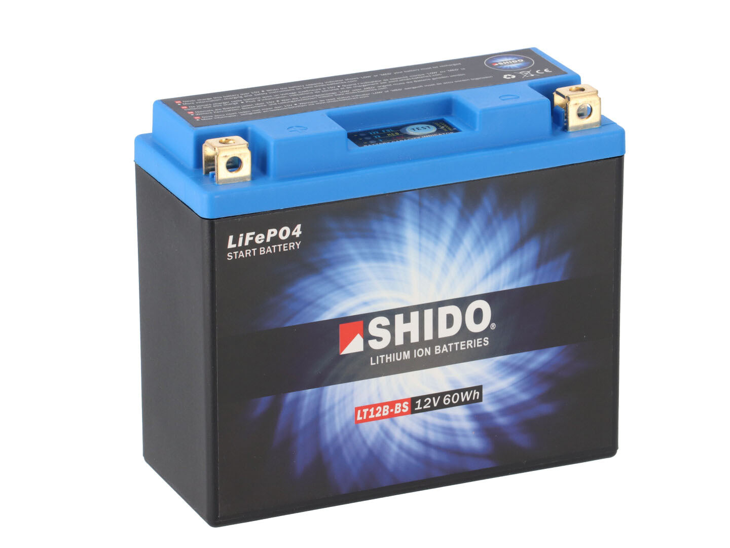 Shido Motorcycle Battery LB12AL-A2 Q LION -S-