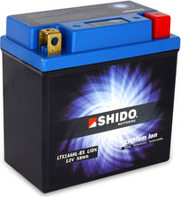 Load image into Gallery viewer, Shido Motorcycle Battery LTX14AHL-BS Q L