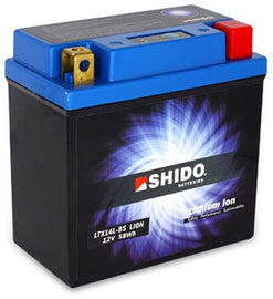 Shido Motorcycle Battery LTX14L-BS LION