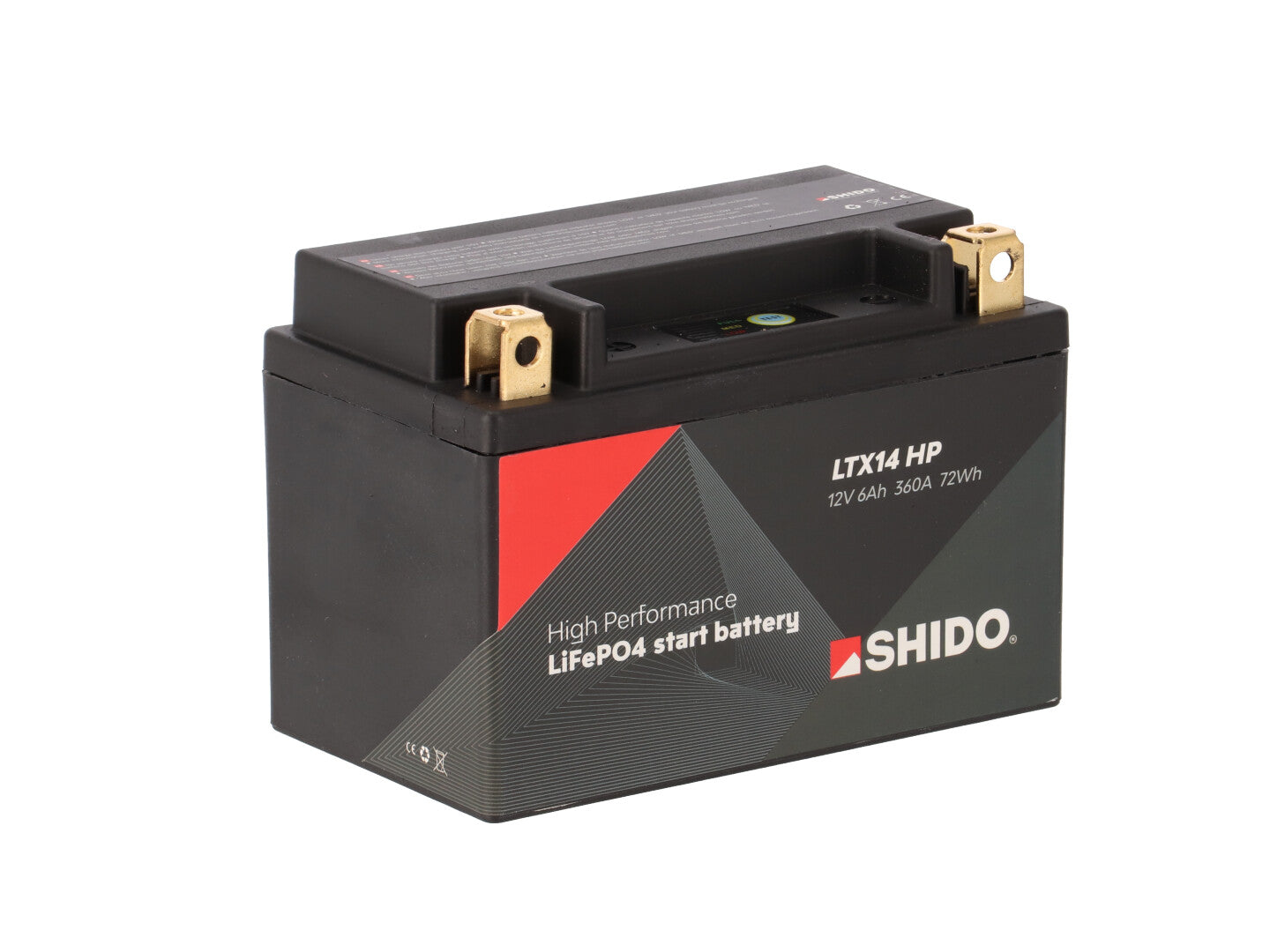 Shido Motorcycle Battery LTX14 HP