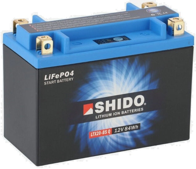 Shido Motorcycle Battery LTX20-BS Q LION -S-