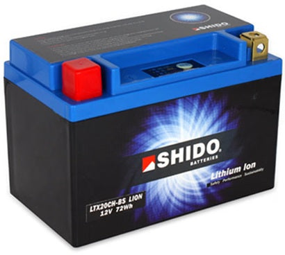 Shido Motorcycle Battery LTX20CH-BS LION