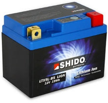 Load image into Gallery viewer, Shido Motorcycle Battery LTX5L-BS LION -S-