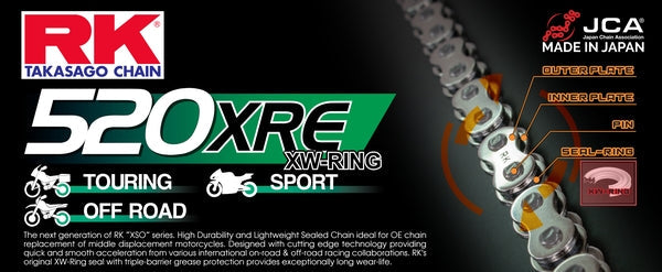 RK 520XRE XW-Ring Motorcycle Chain