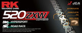 RK 520ZXW XW-Ring Motorcycle Chain