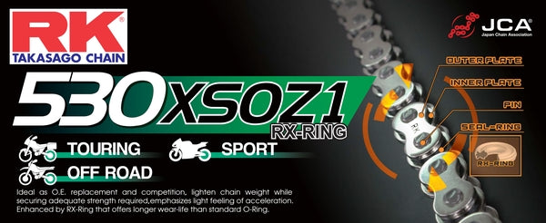 RK 530XSOZ1 RX-Ring Motorcycle Chain