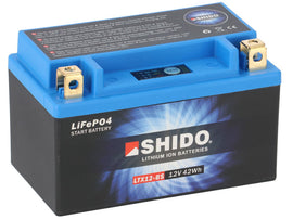 Shido Motorcycle Battery LTX12-BS LION -