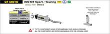 Load image into Gallery viewer, Arrow Motorcycle Exhaust - CF Moto 800 MT Touring: 2022 - 2024