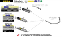 Load image into Gallery viewer, Arrow Motorcycle Exhaust - Honda CRF 1000L Africa Twin: 2016 - 2019