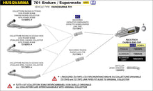 Load image into Gallery viewer, Arrow Motorcycle Exhaust - Husqvarna 701 Supermoto: 2021 - 2024