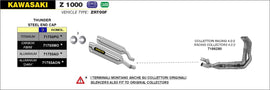 Arrow Motorcycle Exhaust - Kawasaki Z 1000: 2014 - 2016