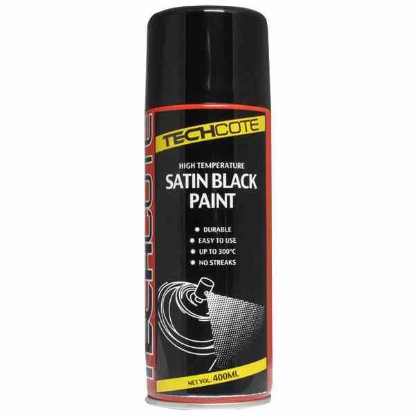 Tech Cote High Temperature Black Paint - Satin Finish TC120