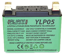 Load image into Gallery viewer, Aliant LiFePO4 Motorcycle Battery - 12v 5Ah equivalent