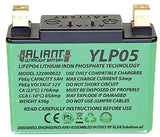 Aliant LiFePO4 Motorcycle Battery - 12v 5Ah equivalent