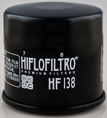 HiFlo Motorcycle Oil Filter HF138